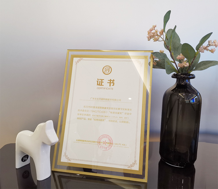 全国智标委2019标准贡献奖-应用实践奖 全国智标委2019标准贡献奖-应用实践奖